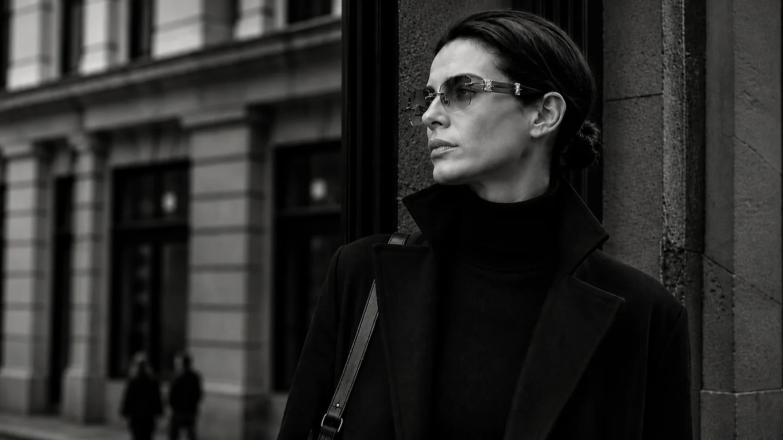Stylish woman wearing fashion sunglasses